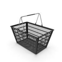 Black Shopping Basket PNG & PSD Images