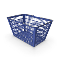 Blue Shopping Basket PNG & PSD Images