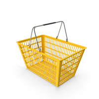 Yellow Shopping Basket PNG & PSD Images