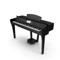 Professional Digital Piano Black PNG & PSD Images