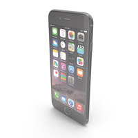 Apple iPhone 6 Plus Space Gray PNG & PSD Images