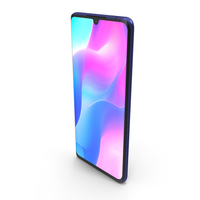 Xiaomi Mi Note 10 Lite Nebula Purple PNG & PSD Images