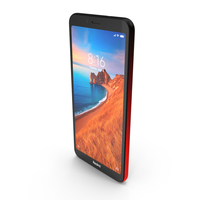 Xiaomi Redmi 7A Gem Red PNG & PSD Images
