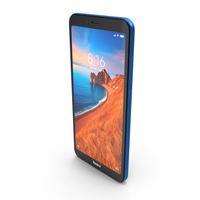 Xiaomi Redmi 7A Matte Blue PNG & PSD Images
