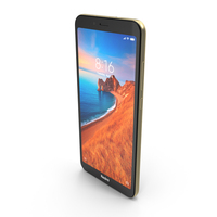 Xiaomi Redmi 7A Matte Gold PNG & PSD Images