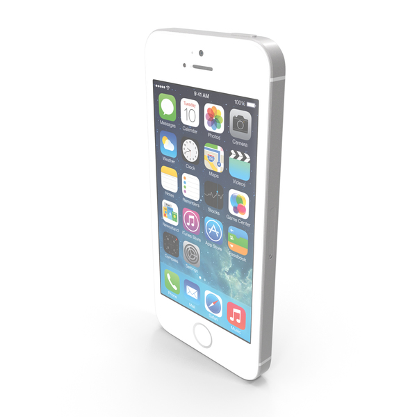 Apple iPhone 5s White or Silver PNG Images & PSDs for Download