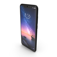 Xiaomi Redmi Note 6 Pro Black PNG & PSD Images