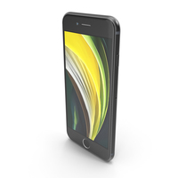 Apple iPhone SE 2020 Black PNG & PSD Images
