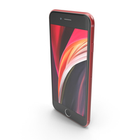 Apple iPhone SE 2020 Red PNG & PSD Images