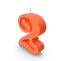 Birthday Candle Number 2 No Light PNG & PSD Images