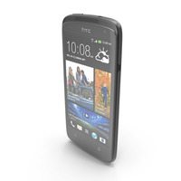HTC Desire 500 Black PNG & PSD Images
