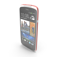 HTC Desire 500 White PNG & PSD Images