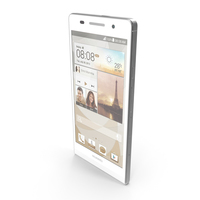 Huawei Ascend P6 S White PNG & PSD Images