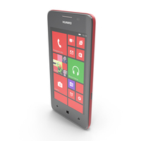 Huawei Ascend W2 Red PNG & PSD Images