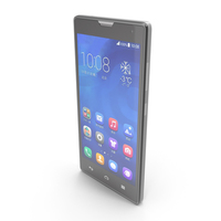 Huawei Honor 3C & 3C 4G White PNG & PSD Images