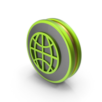Green Web Icon PNG & PSD Images