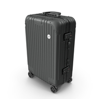 Travel Suitcase Rimowa Original Cabin Black PNG & PSD Images