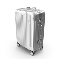 Travel Suitcase Rimowa Original Cabin Silver PNG & PSD Images