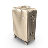 Travel Suitcase Rimowa Original Cabin Titanium PNG & PSD Images
