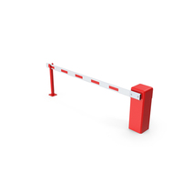 Automatic Road Barrier Red PNG & PSD Images