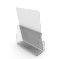White Desk Paper Banner with Stand PNG & PSD Images