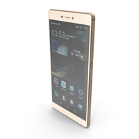 Huawei P8 Prestige Gold PNG & PSD Images