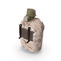 1QT Military Canteen (Desert) PNG & PSD Images
