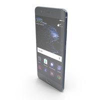 Huawei P10 Plus Dazzling Blue PNG & PSD Images