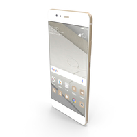 Huawei P10 Plus Dazzling Gold PNG & PSD Images