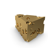 Cheese Piece Golden PNG & PSD Images