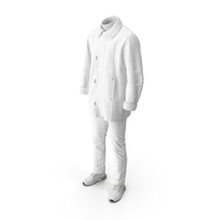 Men's Boots Pants Coat Pullover White PNG & PSD Images