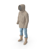Mens Pants Boots Pullover Coat Beige PNG & PSD Images
