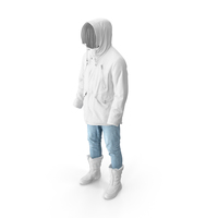 Men's Pants Boots Pullover Coat White PNG & PSD Images
