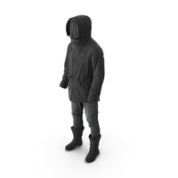 Mens Pants Boots Pullover Coat Black PNG & PSD Images
