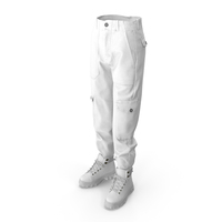 Women's Boots Pants White PNG & PSD Images