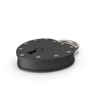 Black Heart Shaped Padlock PNG & PSD Images