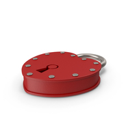 Red Heart Shaped Padlock PNG & PSD Images