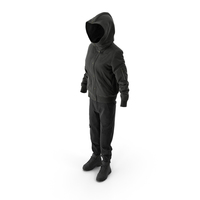 Women's Boots Pants Down Jacket Pullover Black PNG & PSD Images