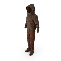Women's Boots Pants Down Jacket Pullover Brown PNG & PSD Images
