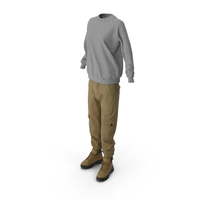 Women's Boots Pants Pullover PNG & PSD Images