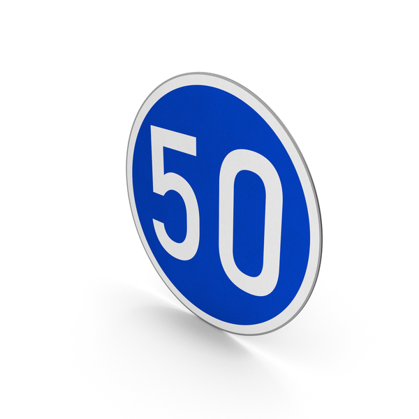 Road Sign Minimum Speed Limit 50 PNG Images & PSDs For Download.