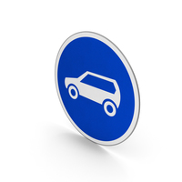 Road Sign Motor Vehicle Only PNG & PSD Images