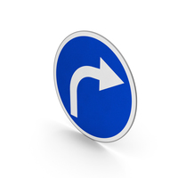 Road Sign Turn Right Only PNG & PSD Images