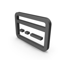 Symbol Bank Card Black PNG & PSD Images