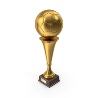 Golden Trophy Soccer Ball PNG & PSD Images