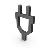 Symbol Plug Black PNG & PSD Images