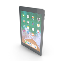 iPad 9.7 2018 Space Gray PNG & PSD Images