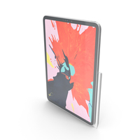 iPad Pro11 Silver With Pencil PNG & PSD Images