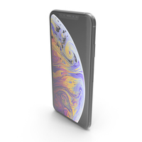 iPhone XS Max Silver PNG & PSD Images
