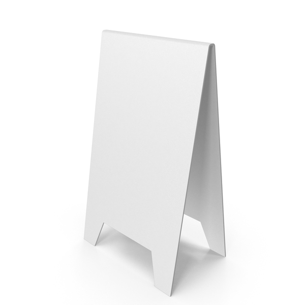 White A Frame Sign PNG & PSD Images